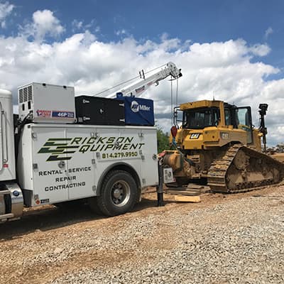 Rental, service and repair contracting at Erickson Equipment Inc.